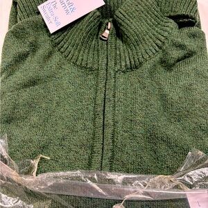NWT Boys Large 1/4 Zip Sweater- Pine Green
